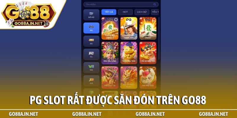 PG slot rất được săn đón trên Go88
